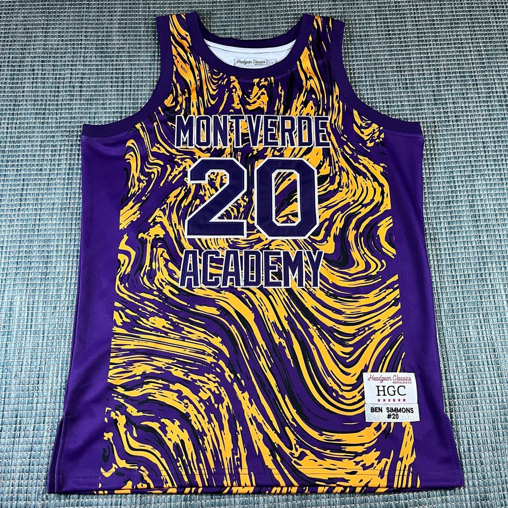 Ben Simmons NBA Nets HIGH SCHOOL JERSEY MONTVERDE‎ ACADEMY Men’s Sz L New